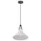 Nuvo Zelda 1-Light Pendant, E26 60W, Black, White Metal Shade, Faux Leather Straps 60/7647 - alternate 6